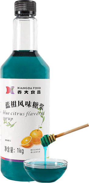 Blue citrus flavor syrup 1kg