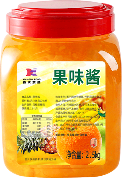 凤梨果味酱2.5kg