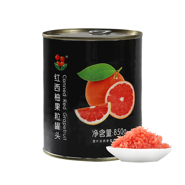 红西柚罐果粒罐头850g