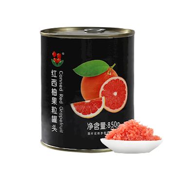红西柚罐果粒罐头850g
